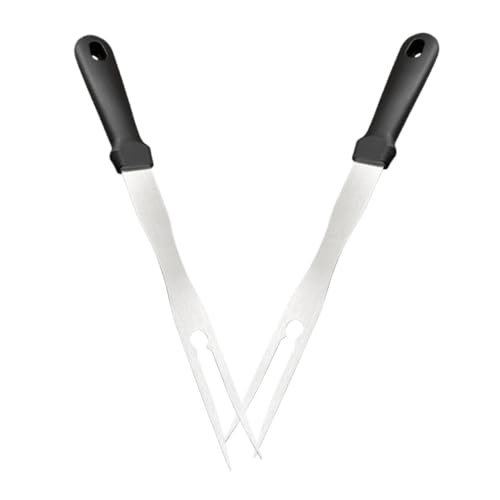 LIOOBO 2Stücke Grillgabeln mit Kunststoffgriff