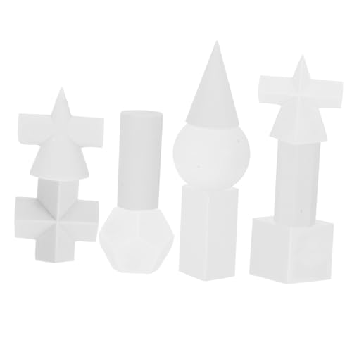 WOONEKY 10個 幾何学デッサン模型 樹脂製スケッチ練習用彫刻モデル コンパクト軽量 持ち運び便利 アアウトドア対応 美術学習ツール