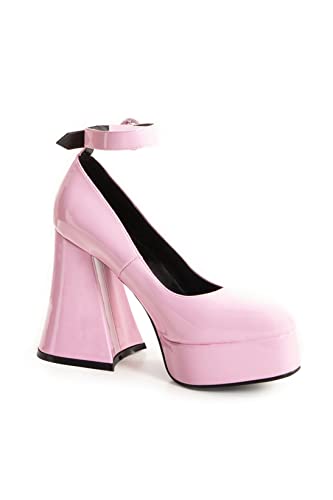 Lamoda Build Me Up, Scarpa Court Donna, Vernice Rosa, 39 EU