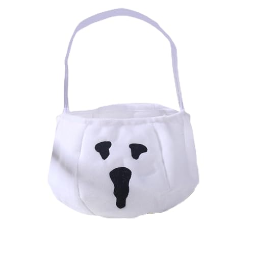 gjzje Halloween Bags for Trick Or Treat | Portable Non-Woven Snack Bags with Handle - Scary Spooky Storage Basket for Women Boys Girls Teens Youth Sister Daughter Girlfriend Wife
