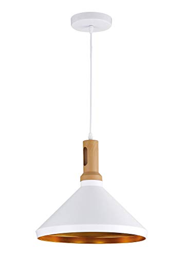 Preisvergleich Produktbild Solight Pendellampe Roma Gold, 35cm, E27, weiß Stahl 60 W, Large