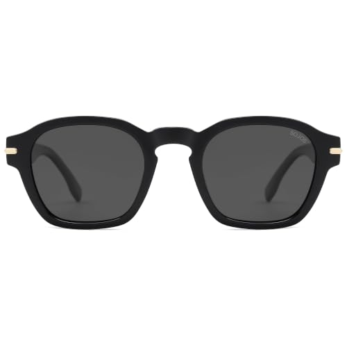 Image of SOJOS Retro Square Polarized Sunglasses Men Trendy Womens SJ2382 | Vintage UV400 90s Sun Glasses Outfit Driving