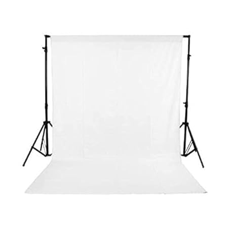 ZuriKrisha 6x8 Feet White Photography Curtain for Photo Shoot White Background, Backdrop, Screen for Photography, VFX Editing, YouTube ( 6X8 Feet)