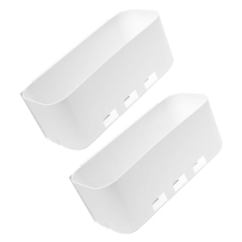 DECHOUS 2 Piezas Organizador Adhesivo de Pared Unidades Estantería Extraíble sin Taladro para Cocina y Baño Caja Multiusos para Almacenamiento bajo Fregadero Resistente y Fácil
