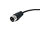 System-S S-Video Kabel 3 m Din 4 Pin Stecker zu Stecker Schwarz