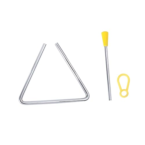 BESTonZON Early Educational Triangle Bell Toy 4 Inches Music Triangle for Boys and Girls Safe Material Musical Instrument Perfect for Home School Store