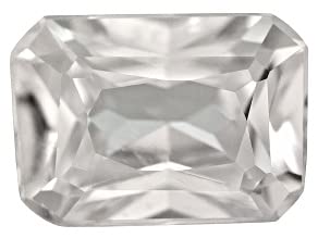 Zircon naturel blanc 4.25 Ratti 3.55 Carat gemme taillée transparente