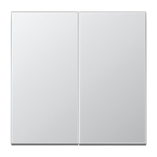 Touche poussoir double aluminium JUNG AL102 finition haut de gamme