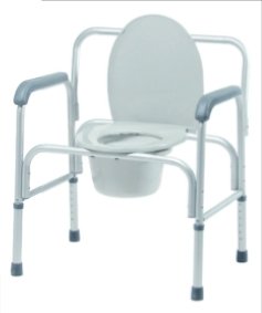 Bariatric 3-in-1 Aluminum Commode