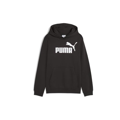 PUMA Kids Boys Essentials Logo Hoodie Athletic Outerwear Casual - Black
