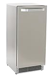 Maxx Ice MIM25CO, Shallow Depth Outdoor Built-in Undercounter Ice Maker, 25 lbs, in Stainless Steel