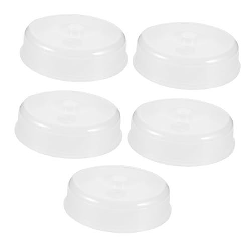 OUNONA 5pcs Clear Microwave Food Cover Splatter Dome for Kitchen Use Material for Heat Preservation and Food Storage
