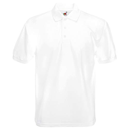 Polo blanc Fruit of the Loom idéal pour vos sorties d'été