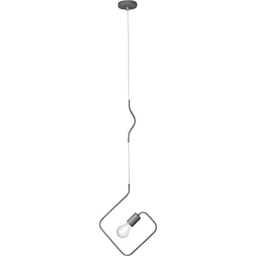 Lámpara colgante gris Kacy para iluminar mesas de comedor y salones