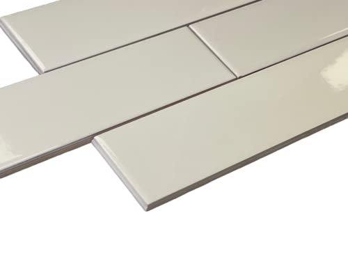 Subway Tile Gloss Finish 2" X 8" (Box Of 6.7 Sq Ft), Wall Tile, Backsplash Tile, Bathroom Tile, Designed In Italy (Bone) #TOP3