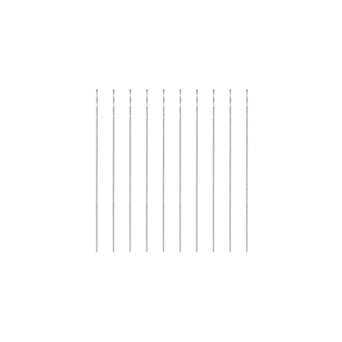 uxcell 10 Pcs 0.25mm HSS(High Speed Steel) W6542 Micro Drill Bits