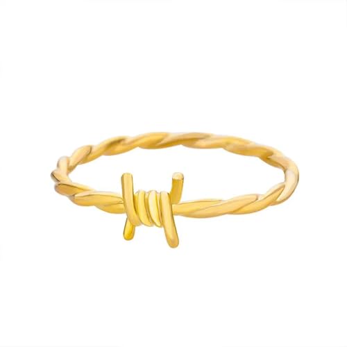 Anneaux ring jewellery au design torsadé et anti-ternissement