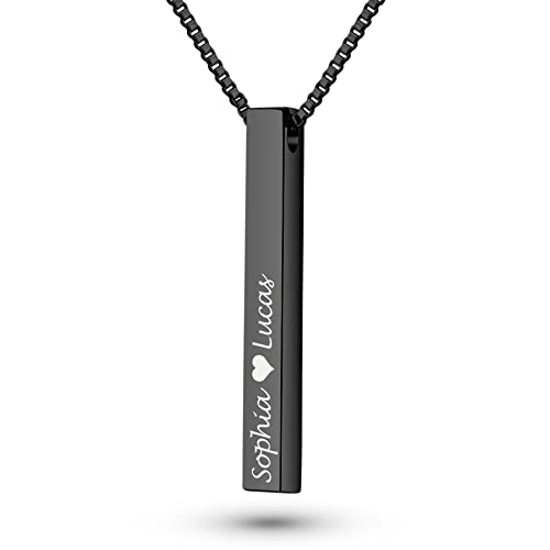 Mister Boncuk® CubiChain Kette mit Gravur - aus rostfreiem Edelstahl -...