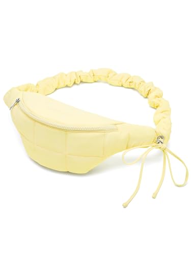 WESTBRONCO Pochetes para mulheres e homens, bolsa de cinto com bolsos com zíper, bolsas de cintura modernas, bolsas transversais leves de 1L com alça ajustável para treino/corrida/caminhada, 202