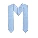 JELEUON 5 Pcs Unisex Adult Graduation Stole Plain Graduation Sash for Academic and Choral