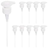 HINTRMENT 10個 ユニバーサルディスペンサーポンプヘッド 牙 瓶口対応 ステンレス内蔵スプリング ガラスボール設計 ハンドソープ シャンプー