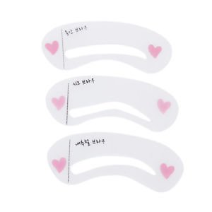 3pc-Eyebrow-Grooming-Stencil-Template-Makeup-Shaper-Cosmetics-Beauty-Tool-Card