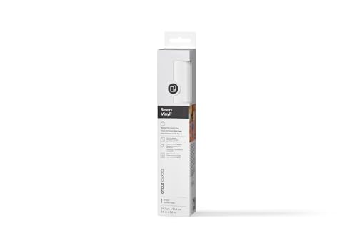 Cricut Joy Xtra Smart Permanent Adhesive Vinyl | 24.1 cm × 0.9 m | White | Self-Adhesive Vinyl Sheet | Ideal for Customising Mugs, Bottles, Labels, Signs & DIY Crafts