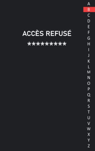 Carnet de Mots de Passe: Cahier pour vos identifiants et