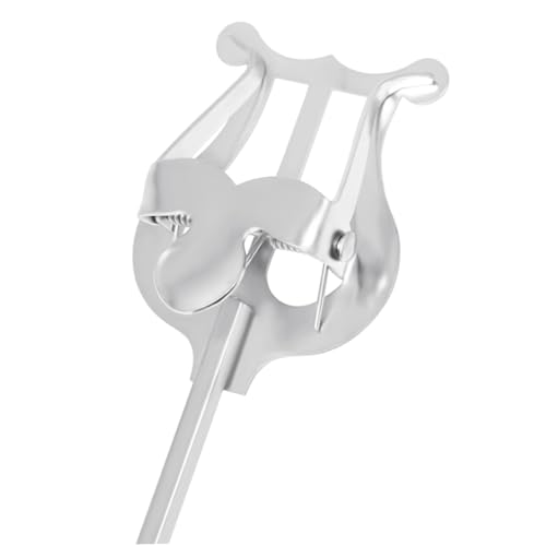 FAVOMOTO Lyre Clarinet Clip Music Holder for Marching Band Flip Folder Music Stand Versatile Piccolo Accessory