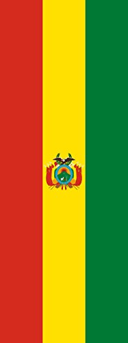 Drapeau Bolivie grand format 400x150cm vertical de 6m² pour mât