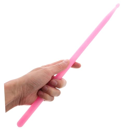 Baquetas ibasenice, 1 par, luminosas para batería y percusión, construcción de nailon, agarre ergonómico, color rosa fluorescente miniatura 4
