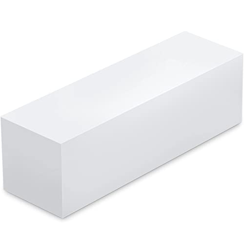 Weewooday UHMW Plastic Block 7.9" x 2.4" x 2.4" - White Polyethylene Solid Plastic Sheet