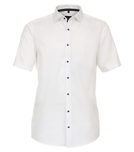 Chemise d'affaires blanche Modern Fit taille 44 style uni élégant Venti