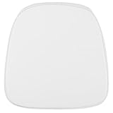 Flash Furniture Soft Snow White Fabric Chiavari Chair Cushion
