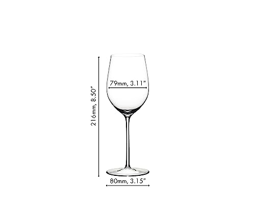 Riedel Sommeliers 4400/0 Chablis (Chardonnay) Glass, Transparent, 8.5 inches (height), 12.375 ounces (capacity) - Image 3