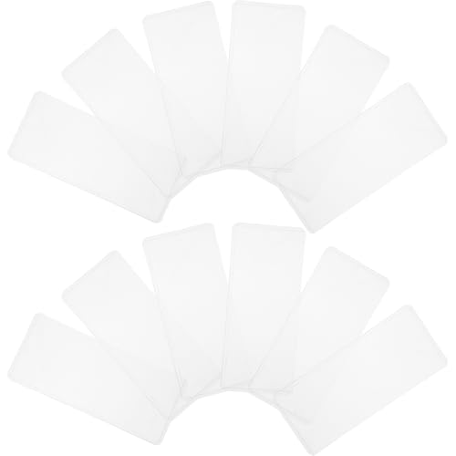 Gadpiparty 12 bolsas transparentes para billetes de banco, soportes de PVC, resistentes al agua, fundas protectoras para dinero de papel para coleccionistas y almacenamiento de sellos