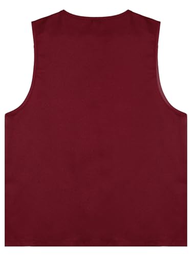 Kids Unisex Zipper Volunteer Waistcoat Girls Boys Supermarke Uniform Vest Tank Top Workwear4