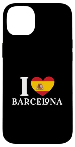 I Love Barcelona Spain Heart �X�y�C������ �X�}�z�P�[�X iPhone 14 Plus �p