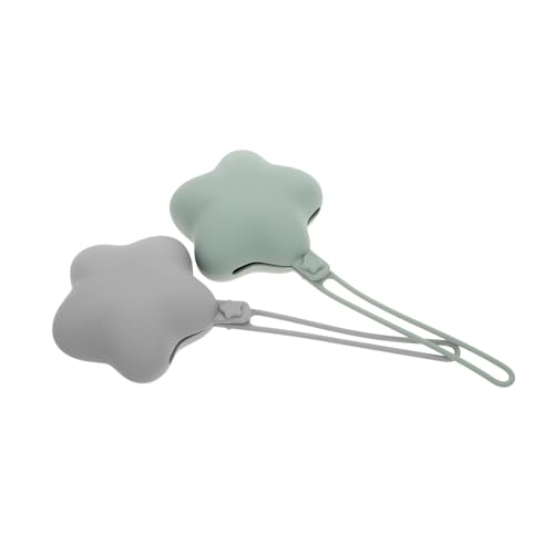 JOINPAYA 2 Piezas Caja De Almacenamiento De Silicona Limpieza De Chupete Porta Chupete De Bebé Estuche Para Chupetes Kit De Destete Del Chupete Porta Chupetes Caso Chupete Gel De Sílice