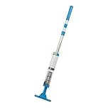 MEELRYD Aspirateur de piscine sans fil, portable, 3 en 1, avec filtre, autonomie de 120 minutes, rechargeable pour petites piscines, spas, jacuzzi, bleu et blanc