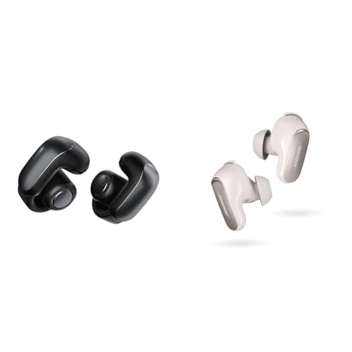 【セット買い】Bose Ultra Open Earbuds 完全ワイヤレス オープンイヤー イヤホン 空間オーディオ Bluetooth接続 マイク付 最大7.5時間再生 防滴 ブラック + QuietComfort Ultra Earbuds 完全ワイ