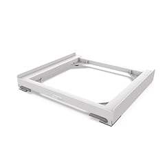 Meliconi Base Move EVO (Wash), Base Anti-Vibrazione con Ruote e Freni, per Lavatrici o Asciugatrici, 250 Kg, Bianco