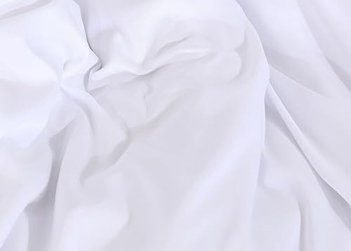 Ghazlan 100% Egyptian Cotton Duvet Cover Set, White, 400 Thread Count Duvet/Quilt Cover Set - Image 4