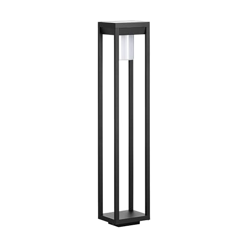 EGLO Outdoor Stehlampe Martano, Solar Außenlampe mit Bewegungsmelder, Außenleuchte mit Sensor, Garten Wegeleuchte aus Aluminium in schwarz und...