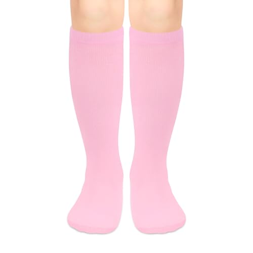 Youth Softball Socks for Youth Girls Softball Socks Pink Softball Socks Pink Knee High Socks for Girls Pink Cheer Socks