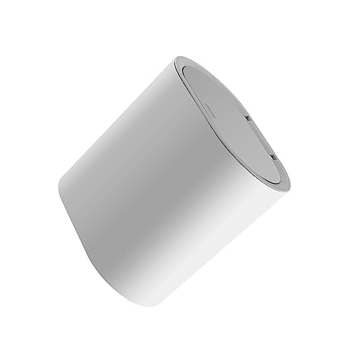 PBDEIOEOE Papelera para dormitorio, 1 cubo de almacenamiento for organizar tu hogar y oficina. Abre el contenedor de basura y recicla.(Gray)
