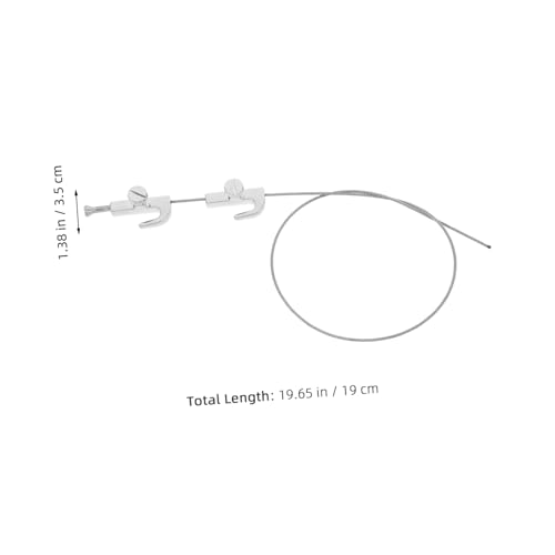 Image of Sturdy Wire Rope Hooks for Photo Frames Gallery Wall Hooks Stainless Steel Photo Hanging Wire