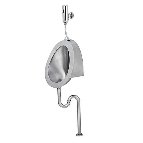 OTQEFTN Wall-Mounted Male Urinal Induction Drainage Public Toilet Urinal,Commercial Bathroom Urinal Funnel Toilet
