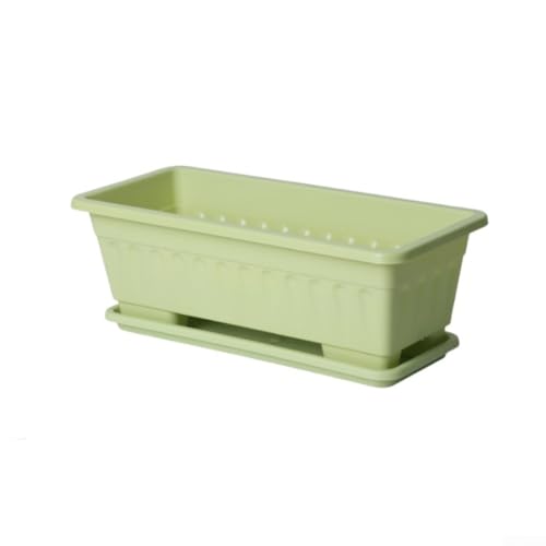 Contenitore per ortaggi con vassoio di drenaggio, sistema di auto-irrigazione, 17,8 cm, in polipropilene, salvaspazio, per davanzale, balcone, giardinaggio urbano, propagazione delle piante, alta