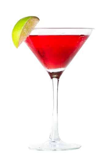 Topkapi 44698 Martini Glas, Partyglas, Cocktailglas, V-förmige Martini Gläser, Bargläser, 6 Stück
